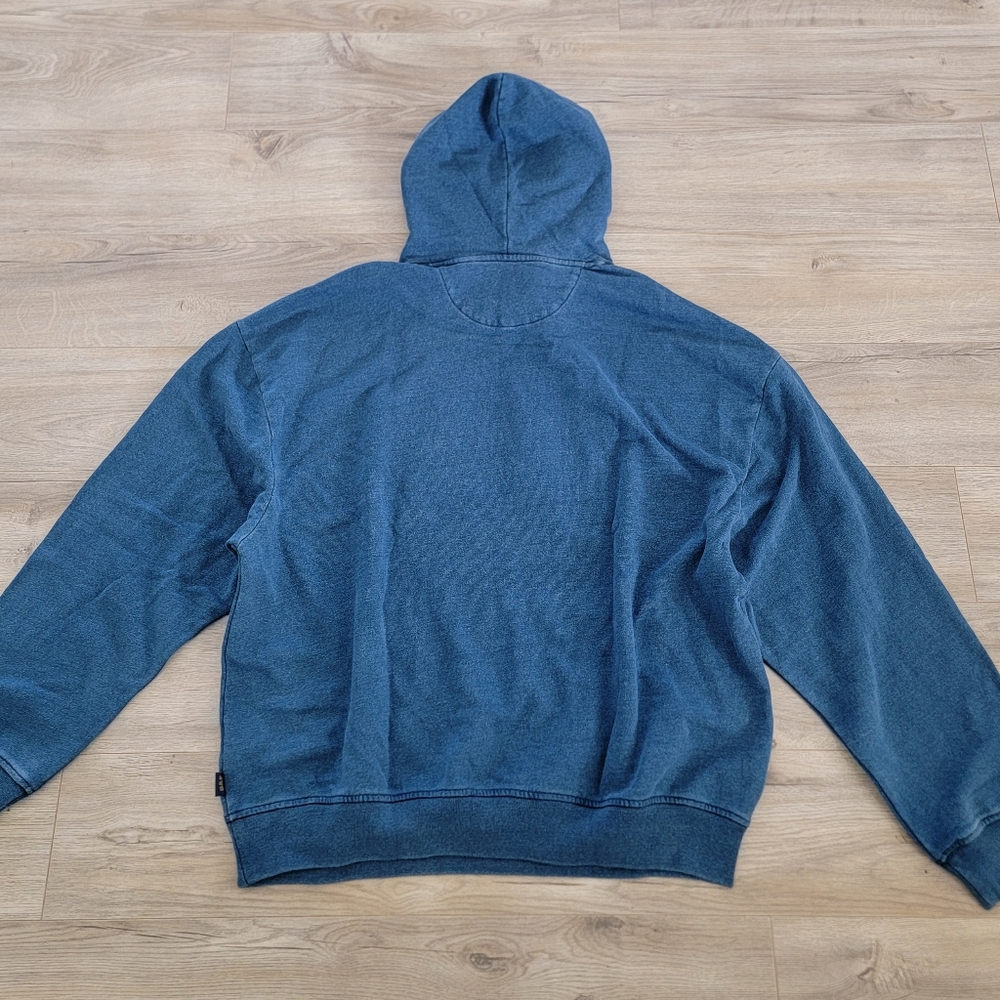 Gap x Dap Harlem Denim Logo Hoodie Light Indigo Blue sz XL - Picture 4 of 10
